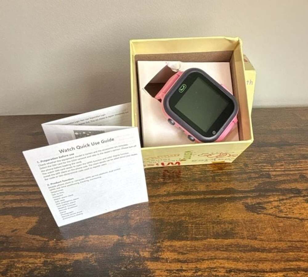 Kids Smart Watch with GPS Tracker Camera Touch Screen Pink
